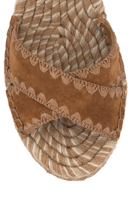 Shop Vince Camuto Treyenn Espadrille Wedge Sandal In Golden Walnut