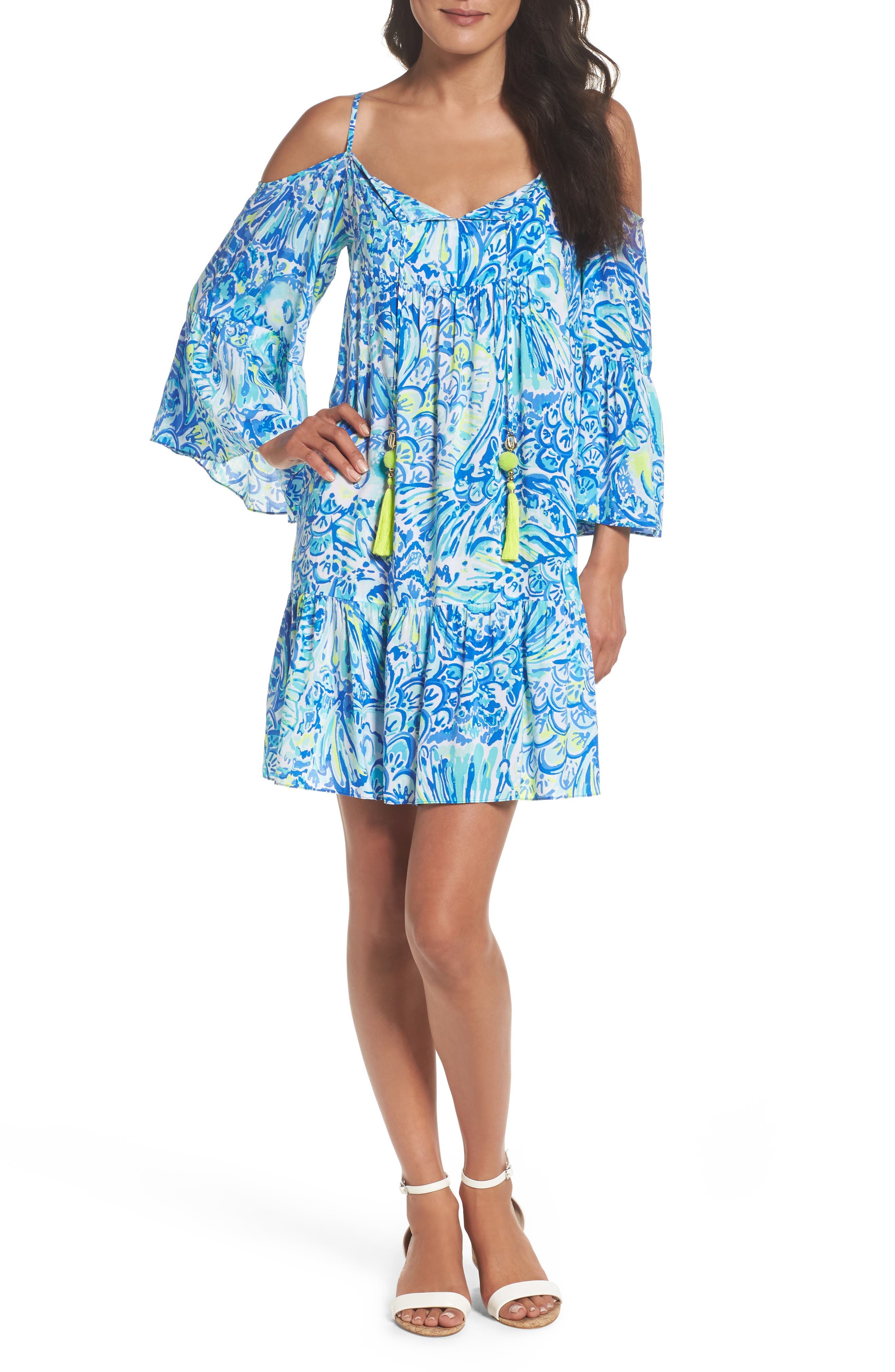 lilly pulitzer cold shoulder dress