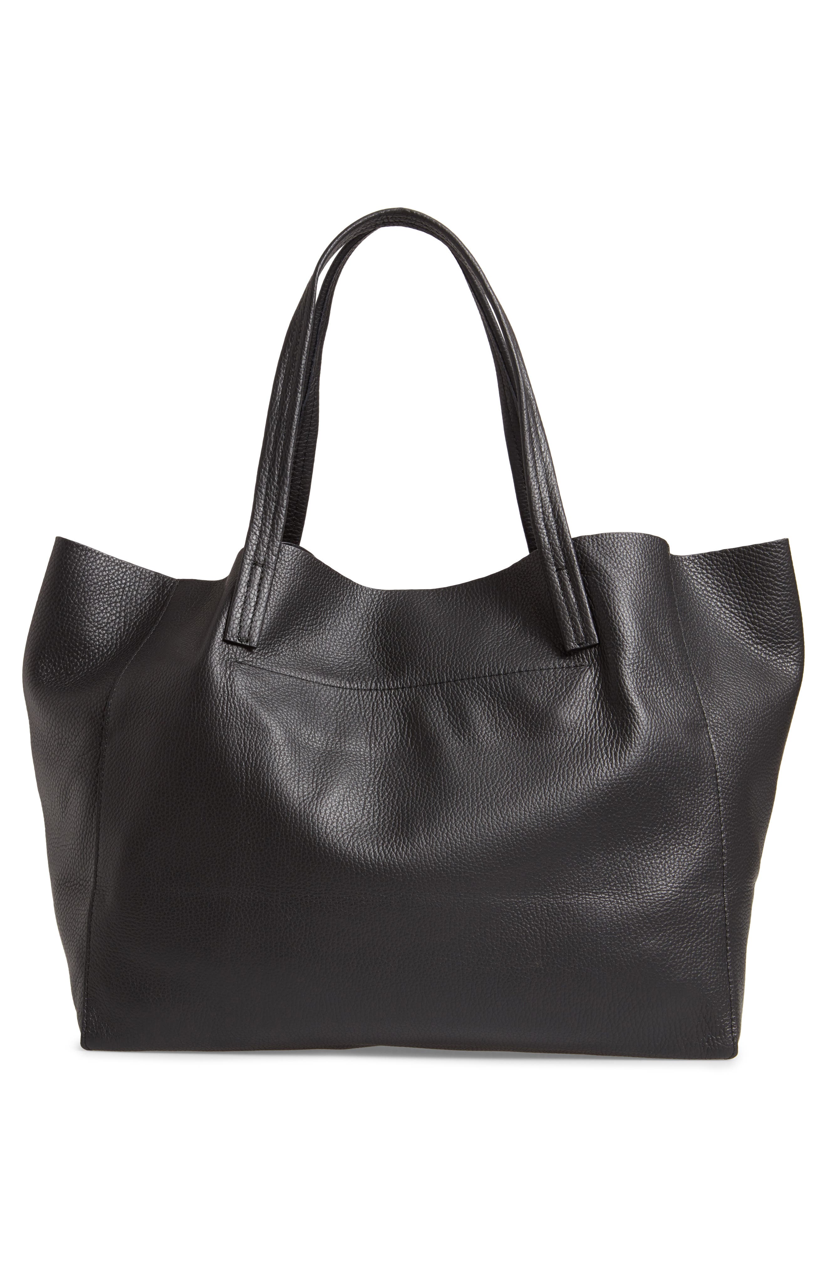 kurt geiger black leather bolsa