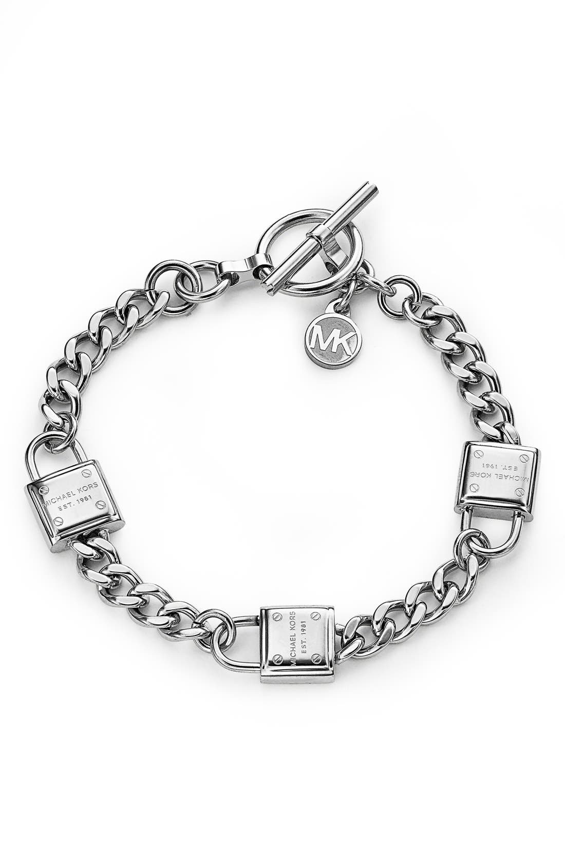 michael kors padlock toggle bracelet