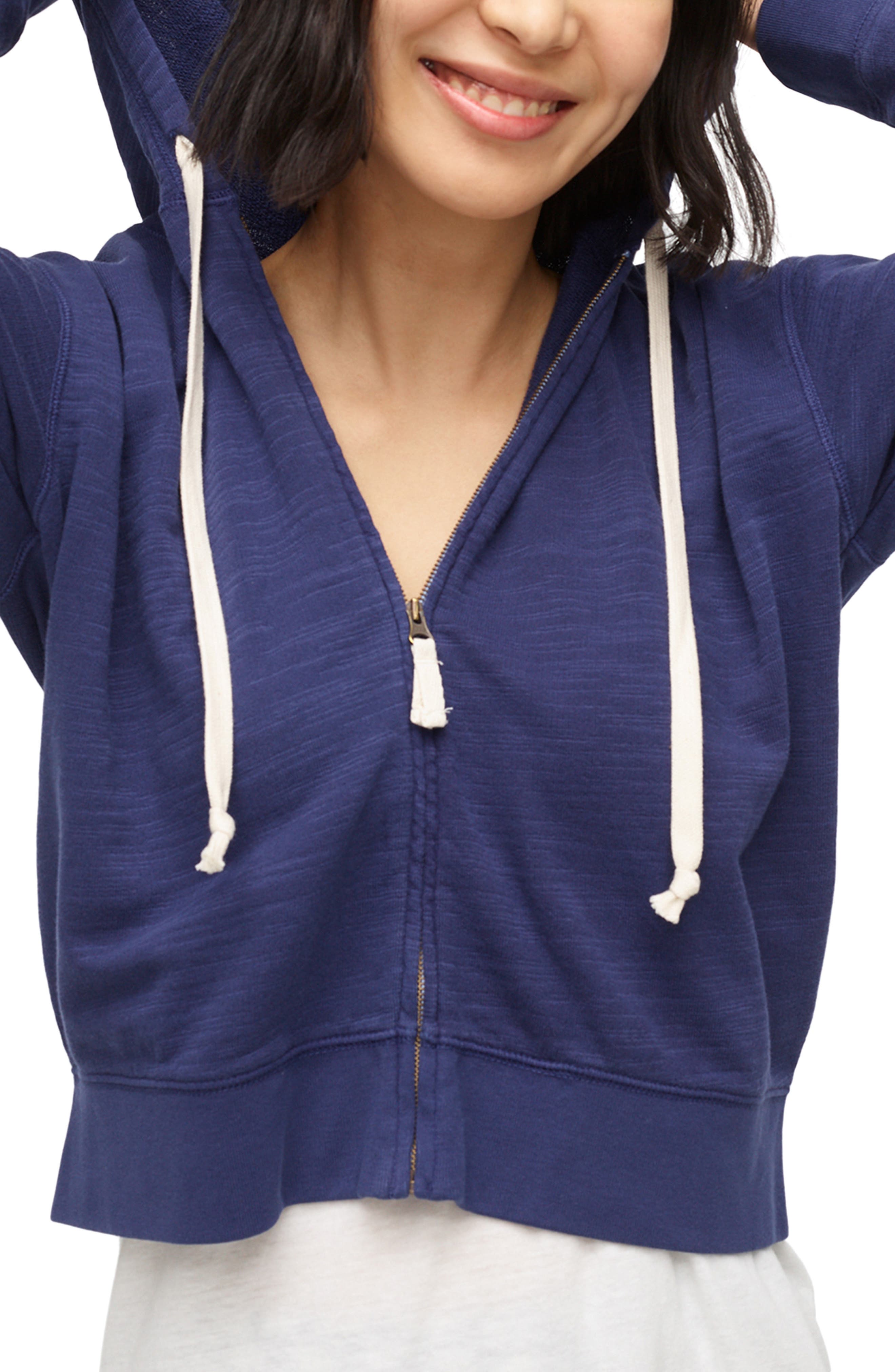 j crew zip up hoodie