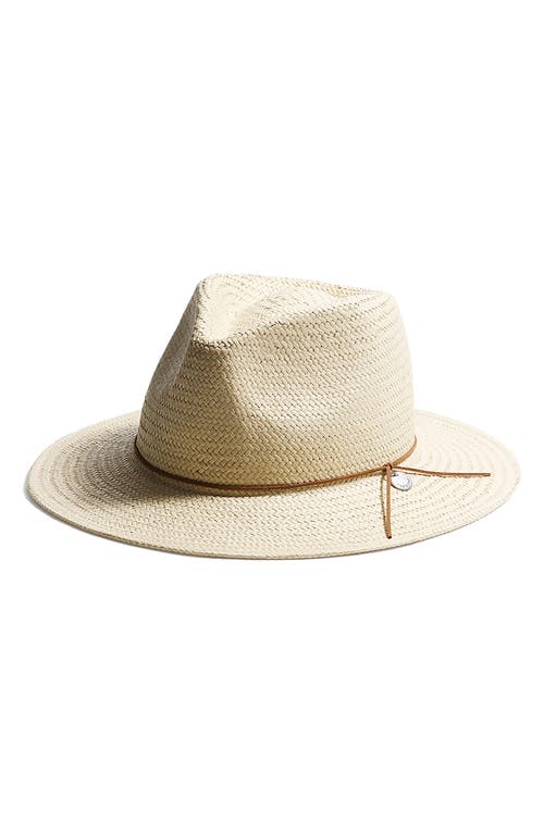 Shop Rag & Bone Packable Straw Fedora In Natural/brown