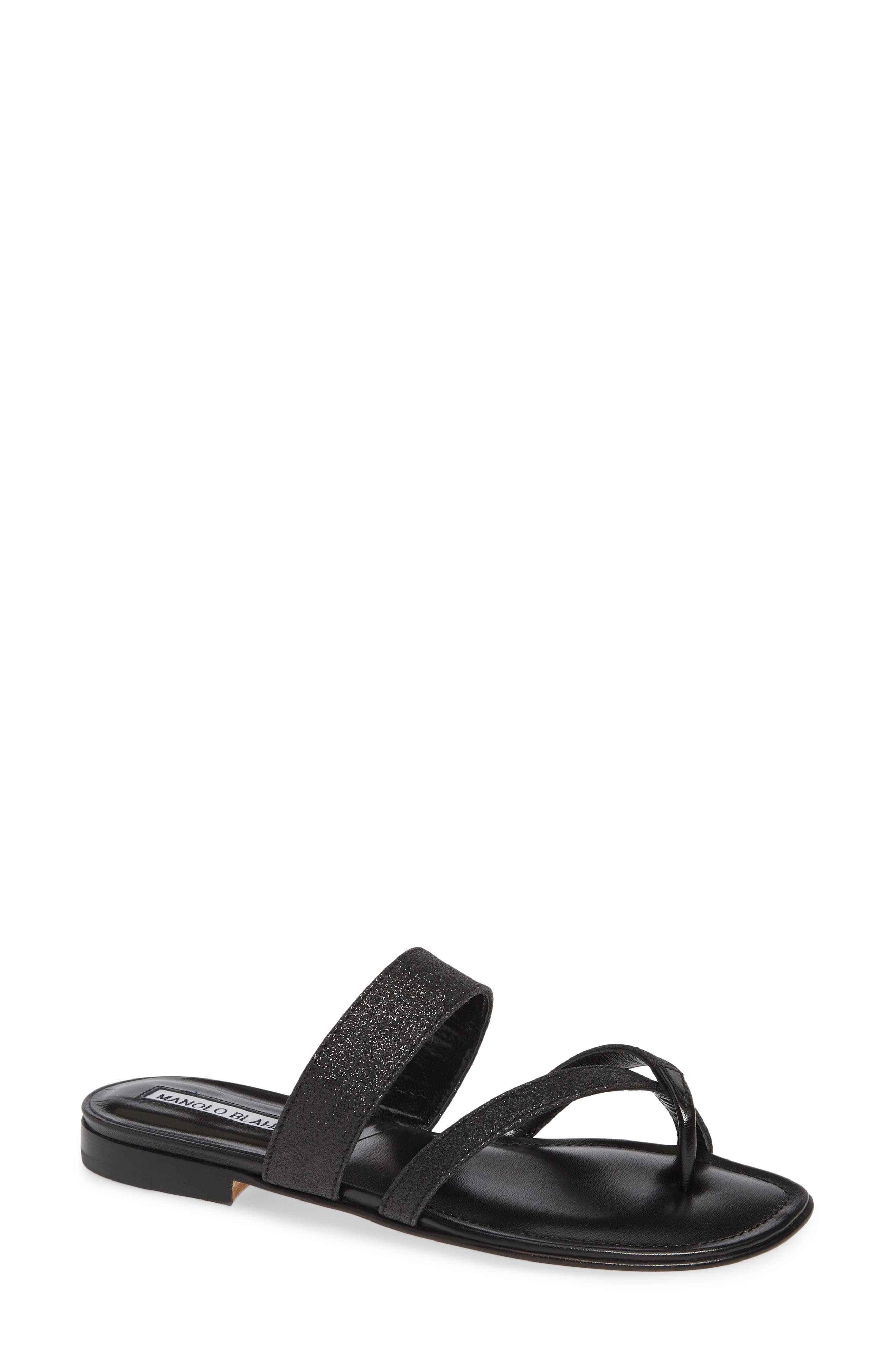 Manolo Blahnik Susa Toe Strap Sandal