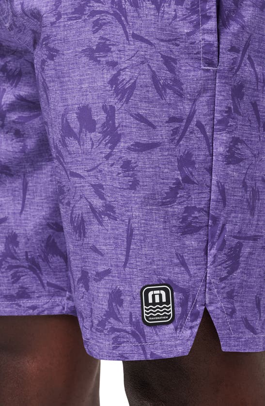 Shop Travismathew Hanalei Board Shorts In Heather Imperial