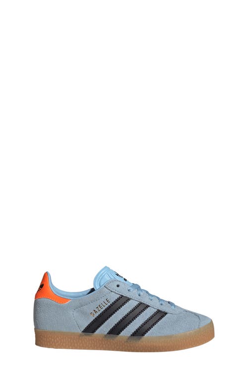 Shop Adidas Originals Adidas Kids' Gazelle Low Top Sneaker In Clear Sky/black/orange