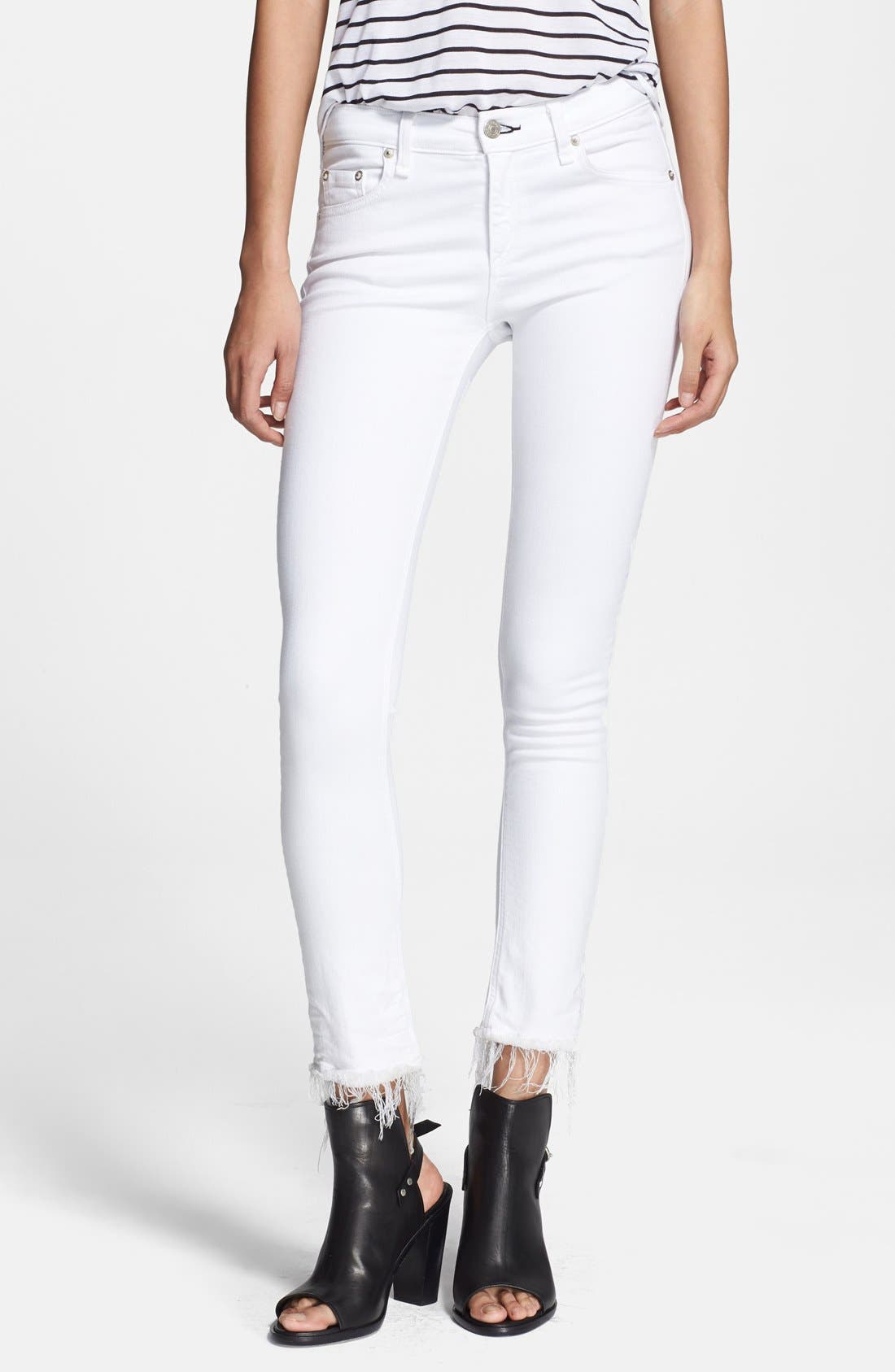 rag and bone white skinny jeans