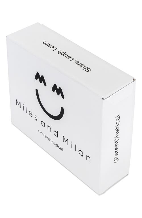 Shop Miles And Milan (parent)hetical Social Card Game In White