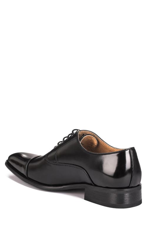 Gino Vitale Cap Toe Oxford In Black