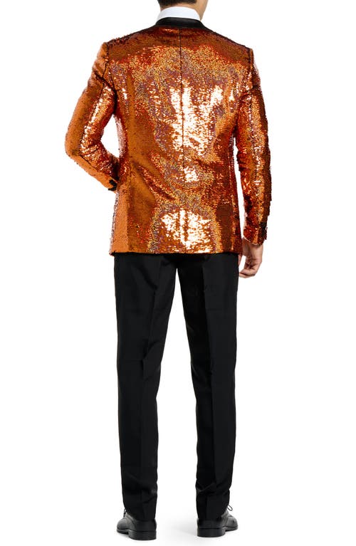 OPPOSUITS OPPOSUITS SAPPHIRE SEQUIN TWO-PIECE TUXEDO & BOW TIE