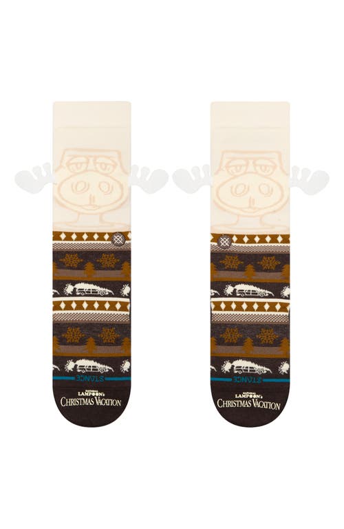 Stance Have Some Eggnog Appliqué Crew Socks In Multi