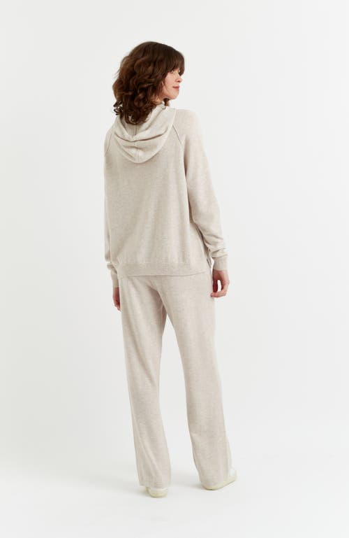 Chinti & Parker Wool Cashmere Luxe Lounge Boxy Hoodie For Women In Oatmeal