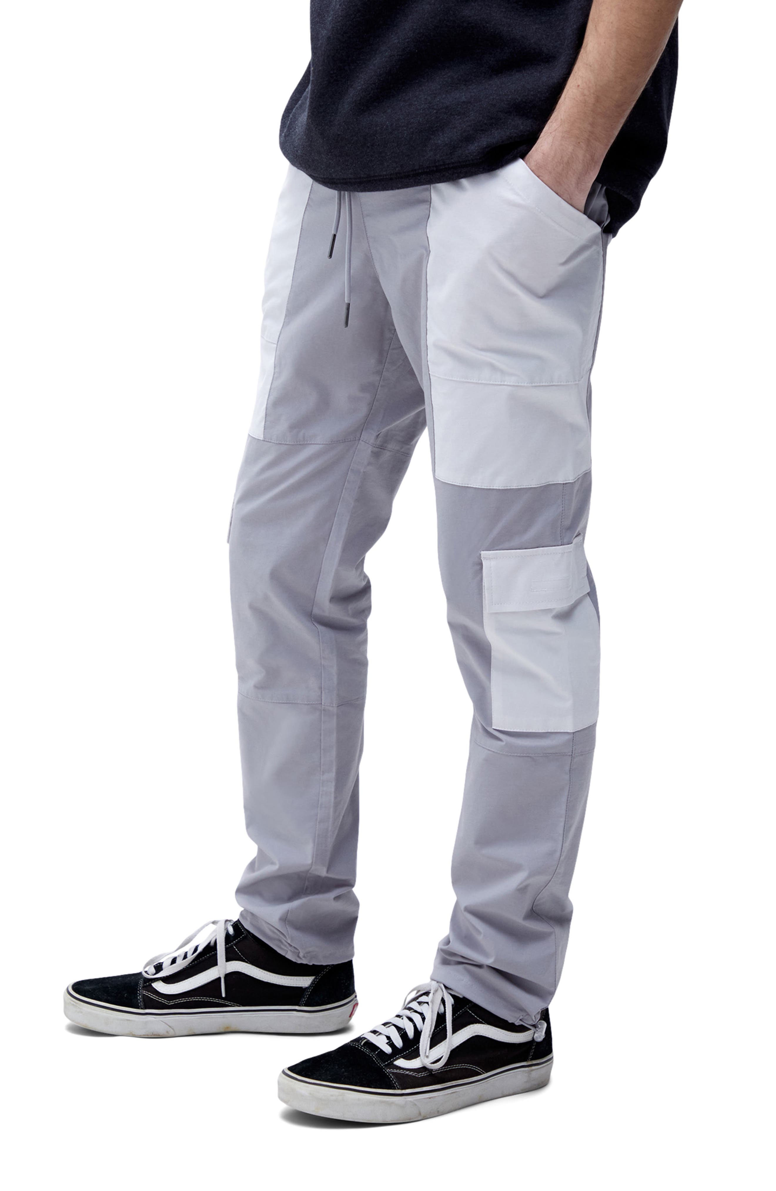 Pacsun Tristan Slim Cargo Pants in Grey/White Combo at Nordstrom Rack, Size Medium