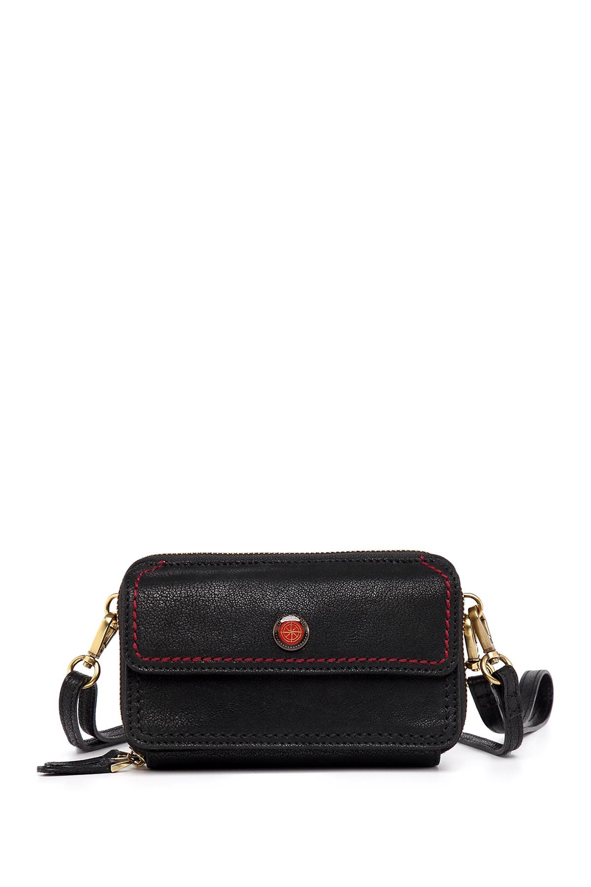 Old Trend Leather Convertible Crossbody Bag In Black