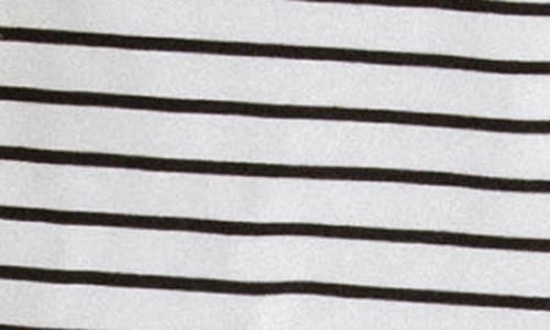 Grey Lab Stripe Sleeveless Romper In White/black