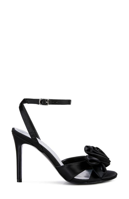 Rag & Co Chaumet Ankle Strap Sandal In Black