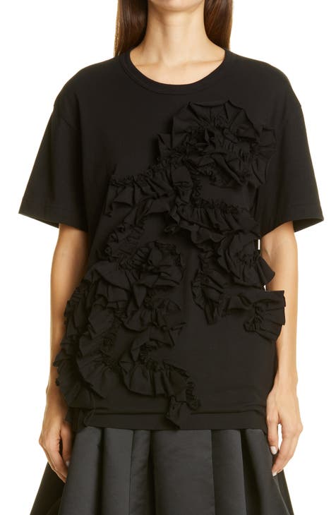 Ruffle Detail T-Shirt