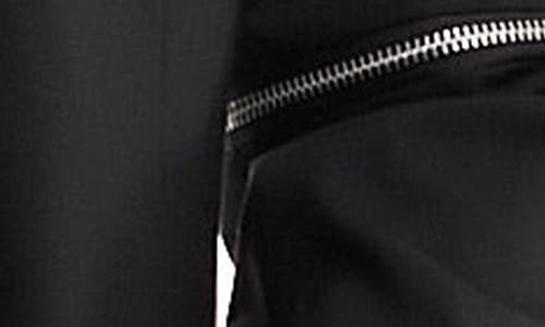 Shop Asos Design Slim Fit Zip-off Convertible Blazer In Black