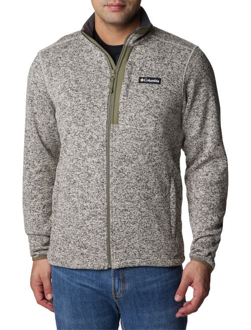 Columbia Sweater Weather Full-Zip Fleece Jacket in Dark Stone Hthr 