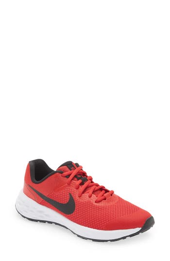 Nike Kids' Revolution 6 Sneaker In University Red/black