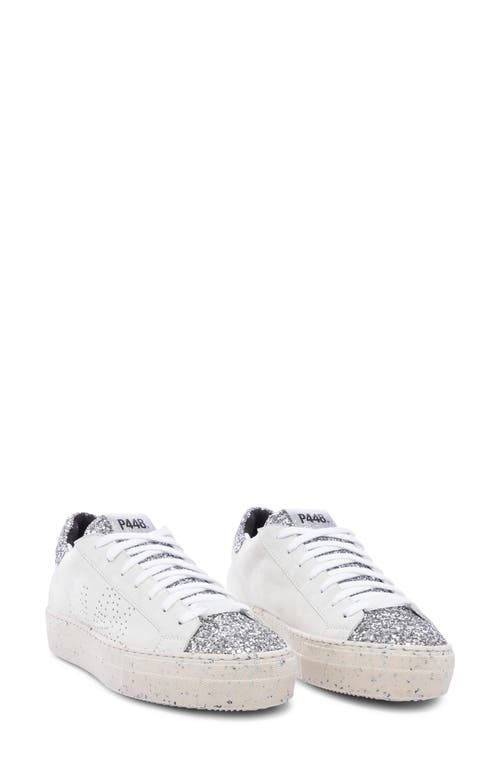 P448 Thea Sneaker White-Silver at Nordstrom,
