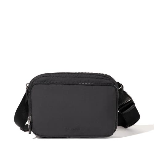 Baggallini Modern Belt Bag Sling In Black Puff