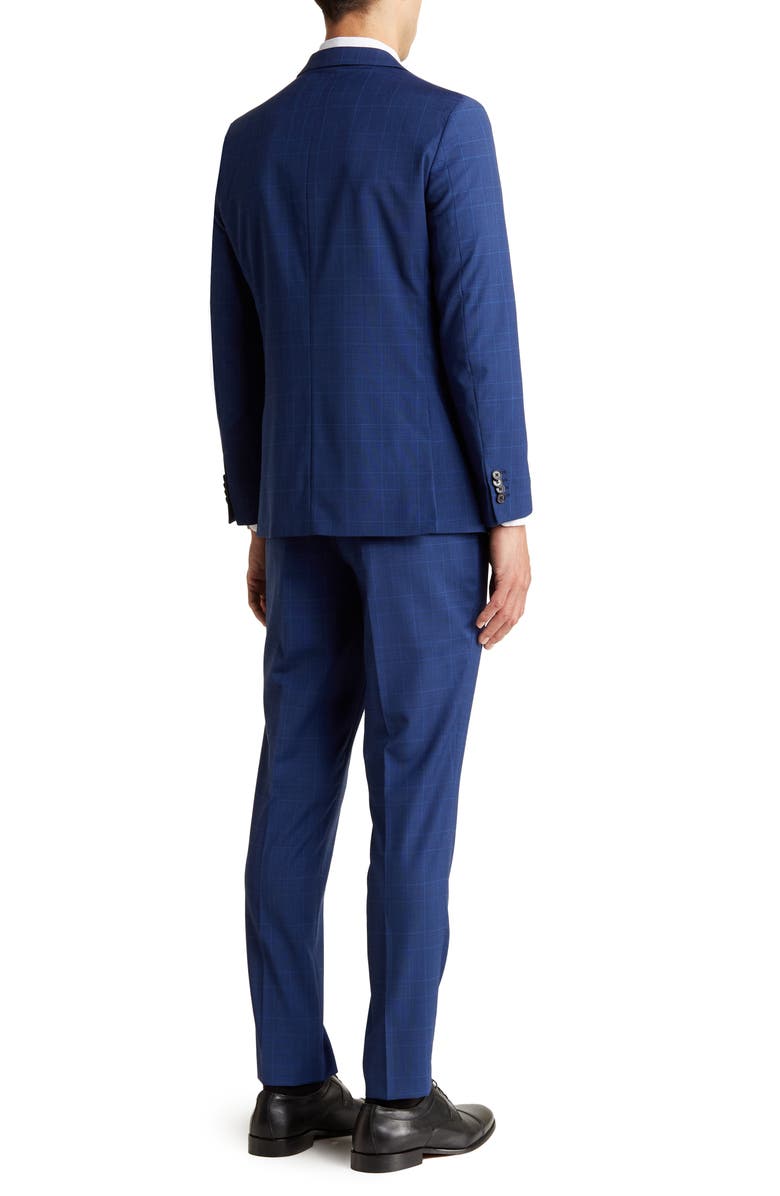 Original Penguin Blue Glen Plaid Wool Blend Suit | Nordstromrack