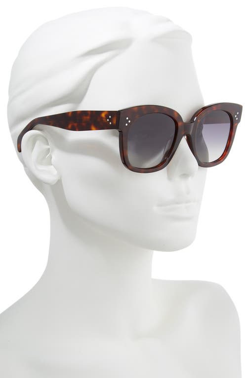 Shop Celine 54mm Square Sunglasses In Red Havan/smoke