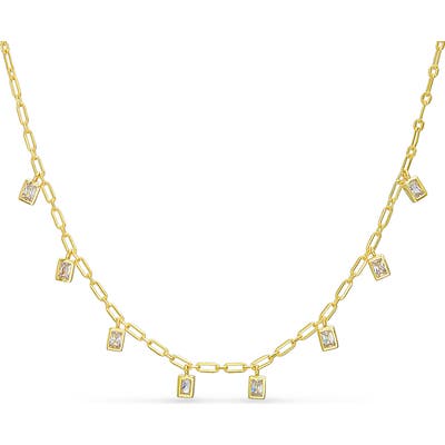 Lesa Michele Baguette Charm Necklace
