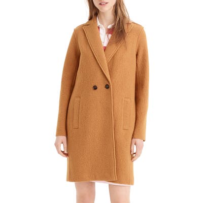J.crew Daphne Boiled Wool Topcoat