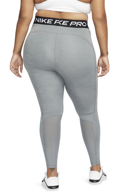 Nike Women's Pro 365 Leggings (plus Size) In Smoke Grey/heather