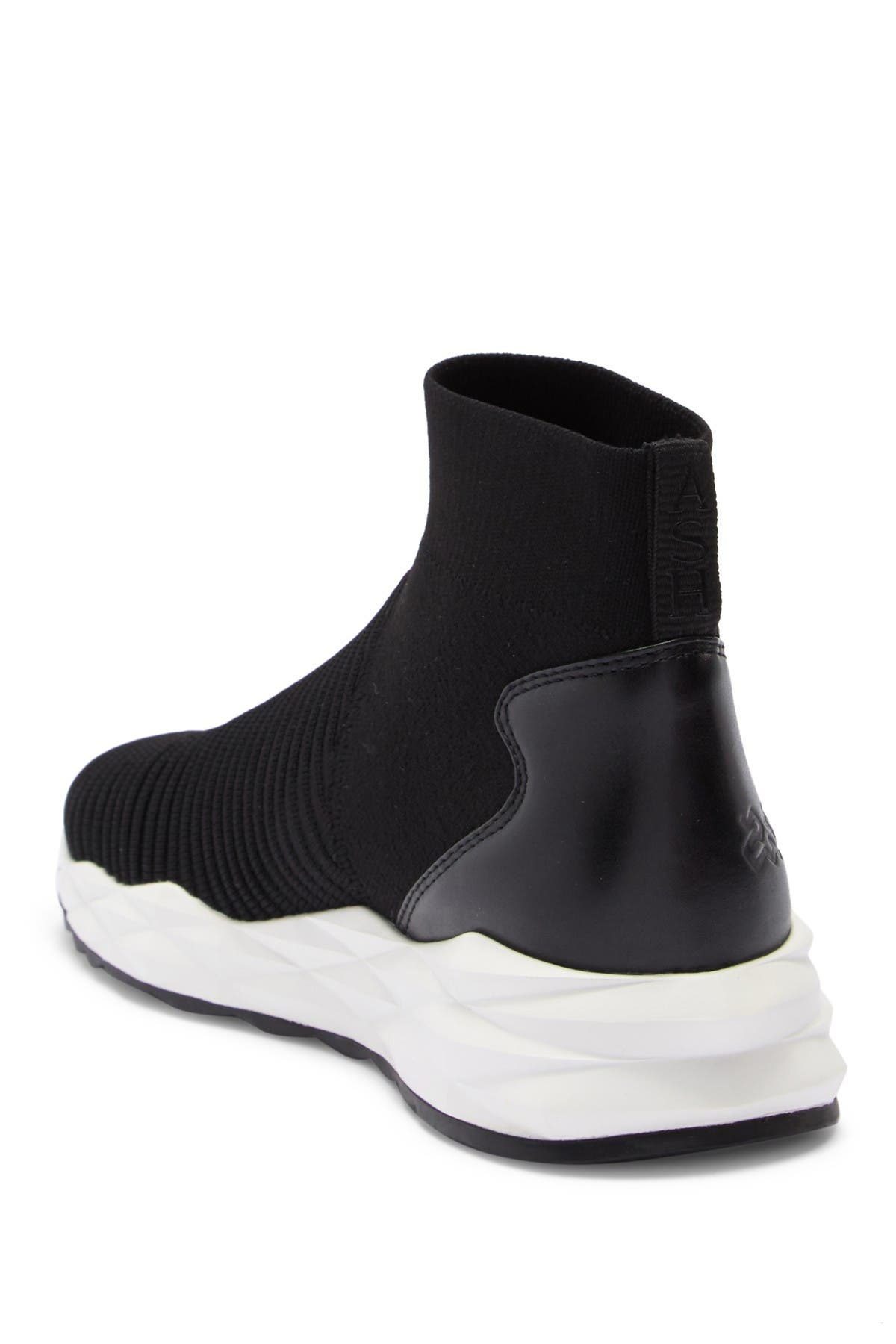 ash spot stripe sock sneaker