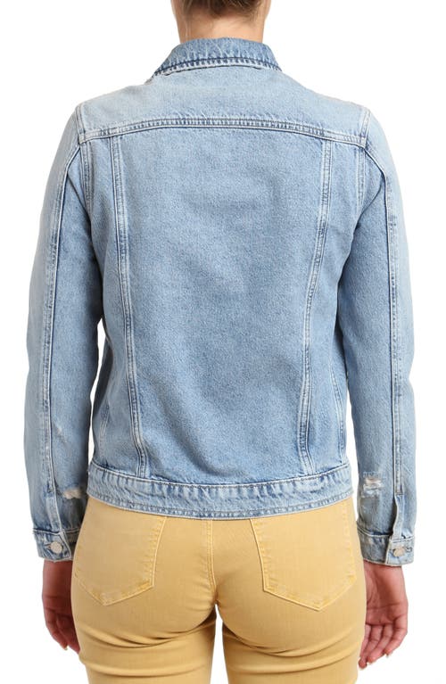 Mavi Jeans Katy Water Resistant Denim Jacket In Mid Brushed