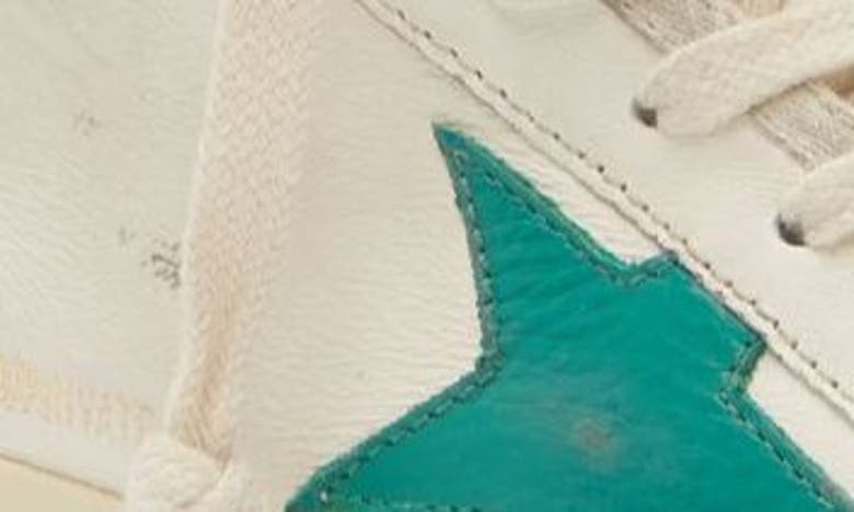 Golden Goose Midstar Sneaker In White/ Green