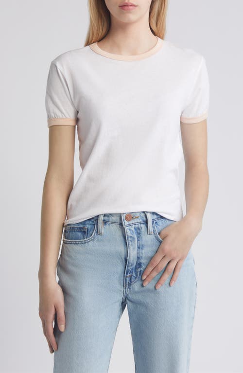 Frame Ringer T-shirt In White