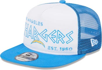 Men's New Era Powder Blue Los Angeles Chargers Tear Trucker 9FIFTY Snapback  Hat