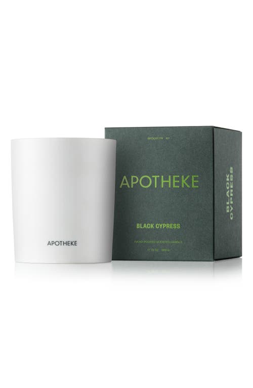 APOTHEKE Holiday Candle in Black Cypress