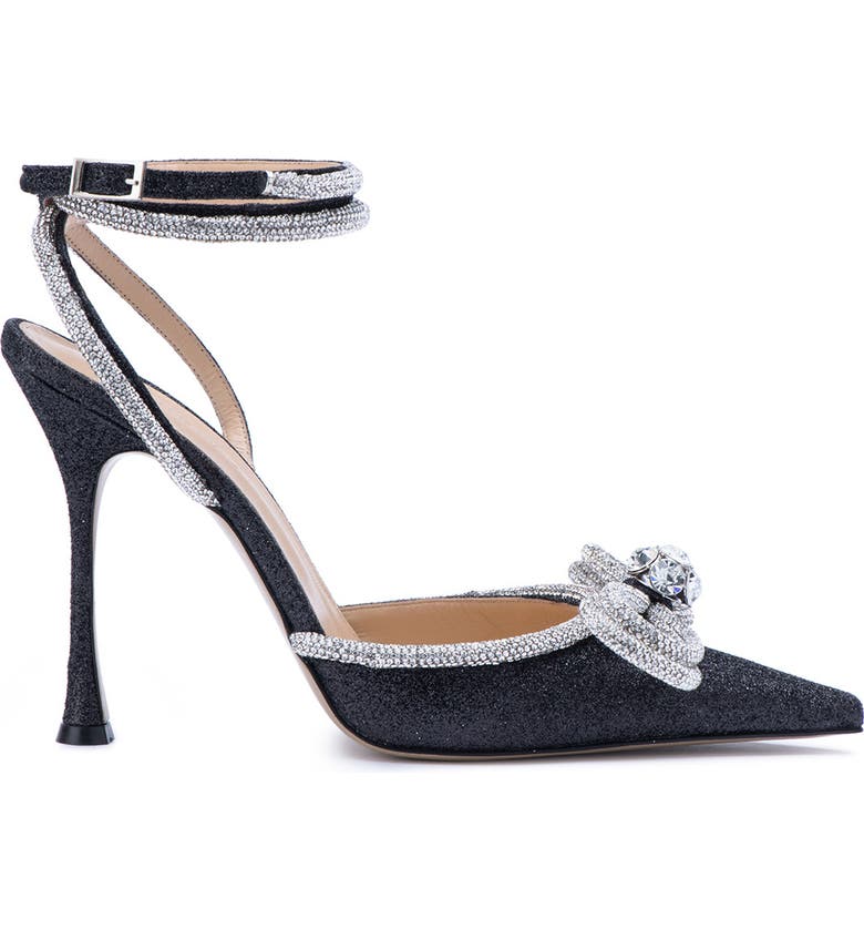 Mach & Mach Double Crystal Bow Pointed Toe Pump (Women) | Nordstrom