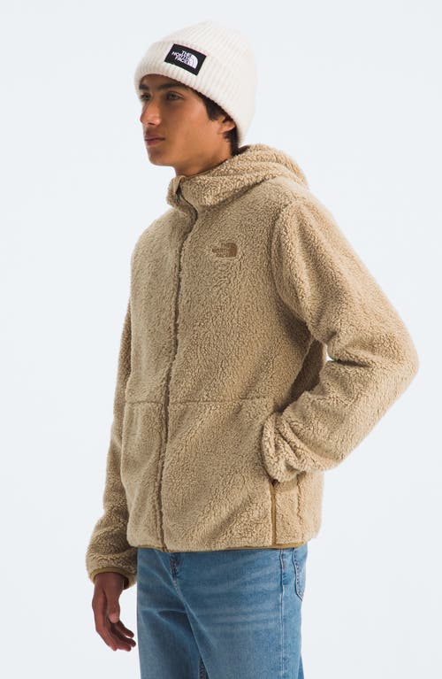 Shop The North Face Kids' Campshire Fleece Zip Hoodie In Khaki Stone