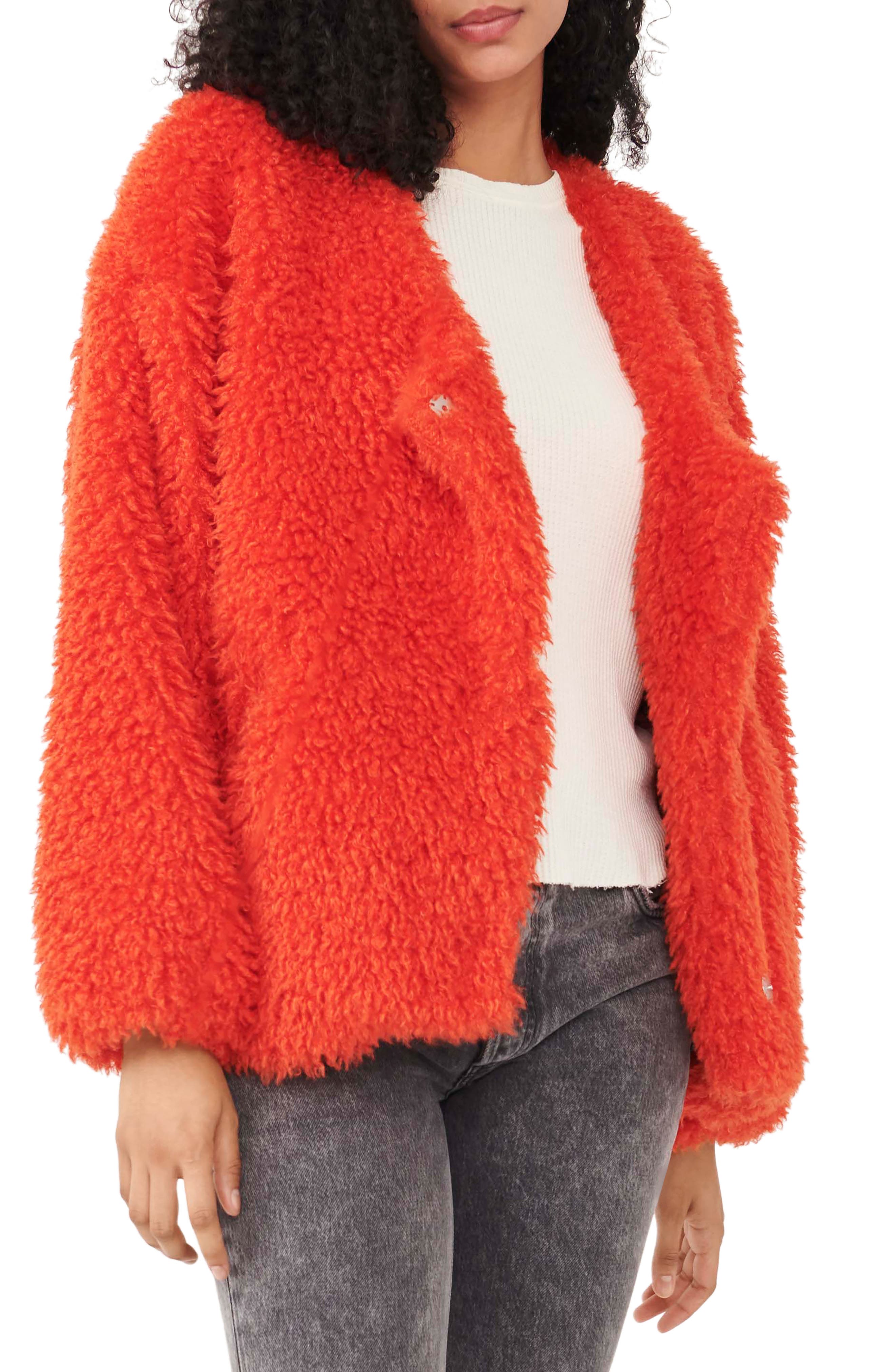Women Fluffy Fuzzy Faux Fur Coat Open Front Cardigan Jacket Coat Outwear for Wedding Party Winter