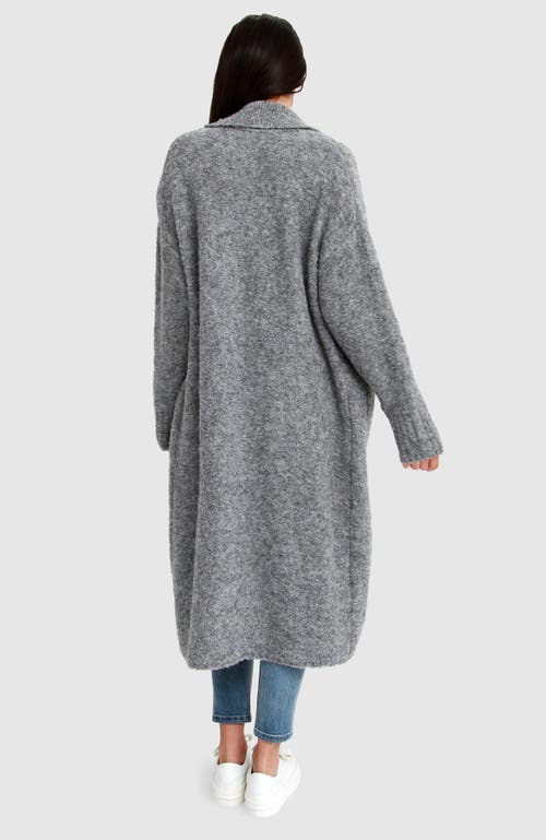 Belle & Bloom Born To Run Sustainable Sweater Coat - Grey