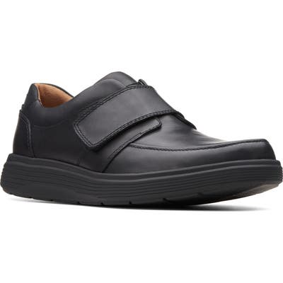 Clarks Un Abode Strap Sneaker- Black
