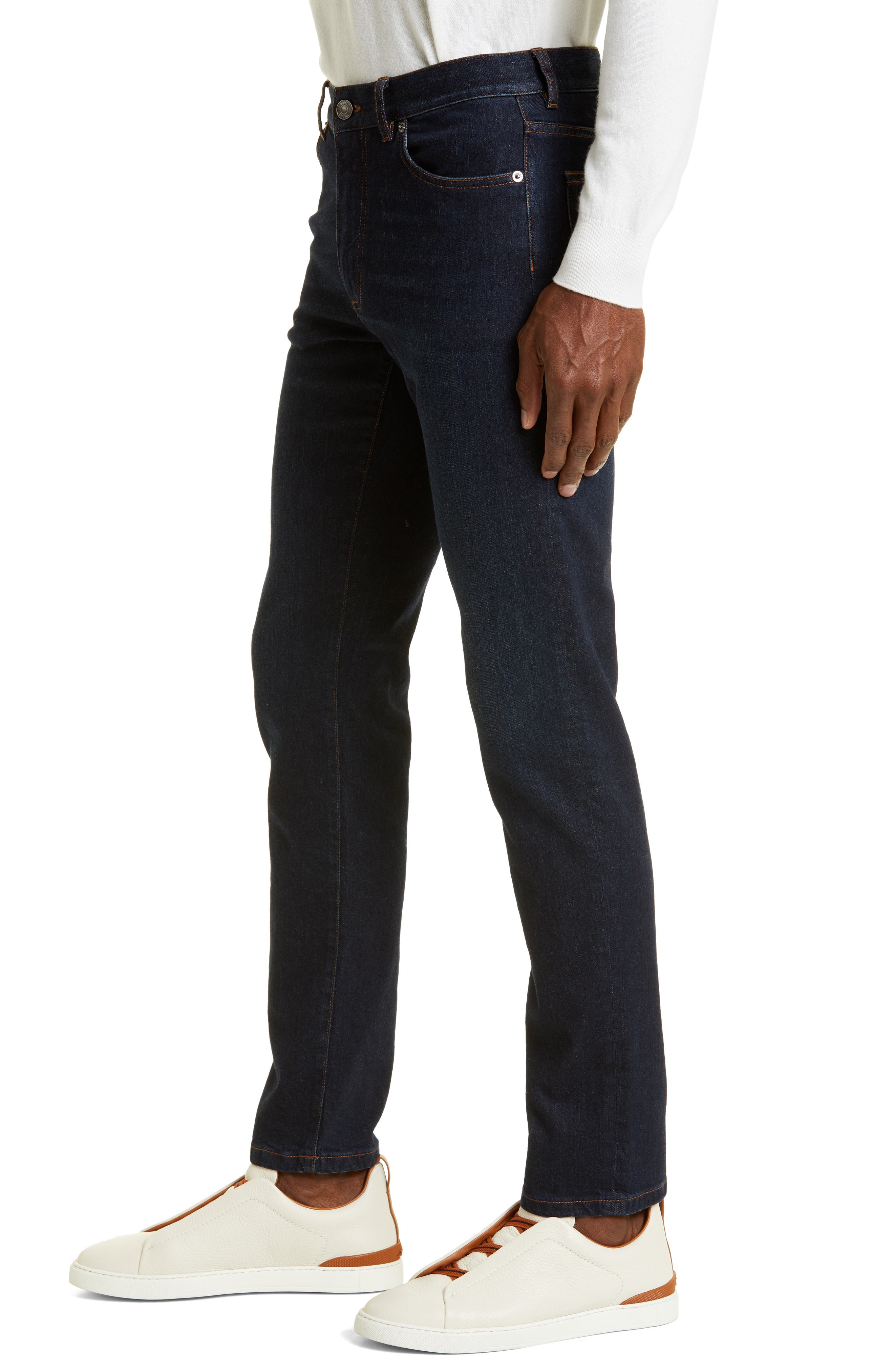 Zegna City Stretch-Cotton Gabardine Five-Pocket Pants, Pants