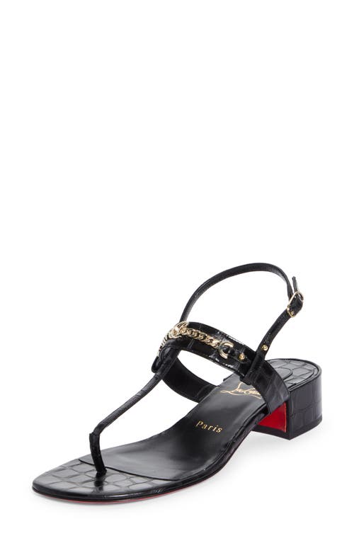 MJ Thong Sandal in Black