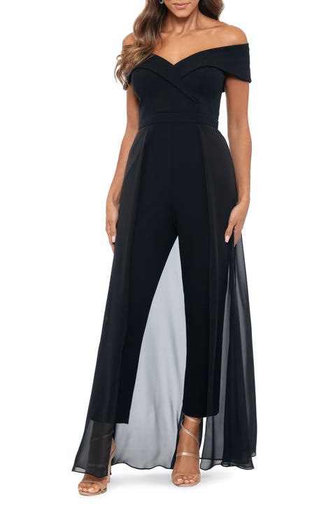 Sexy One Shoulder Jumpsuits Women Formal Party Dresses Evening