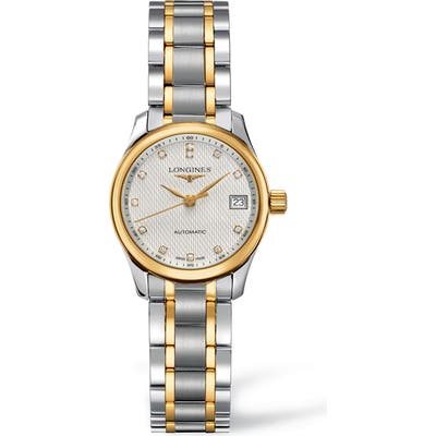 Longines Master Automatic Diamond Bracelet Watch, 25.5Mm