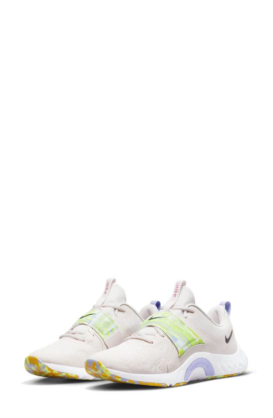 Nike Renew In-season Tr 12 Training Shoe In Grey/ Thistle/ Pinksicle