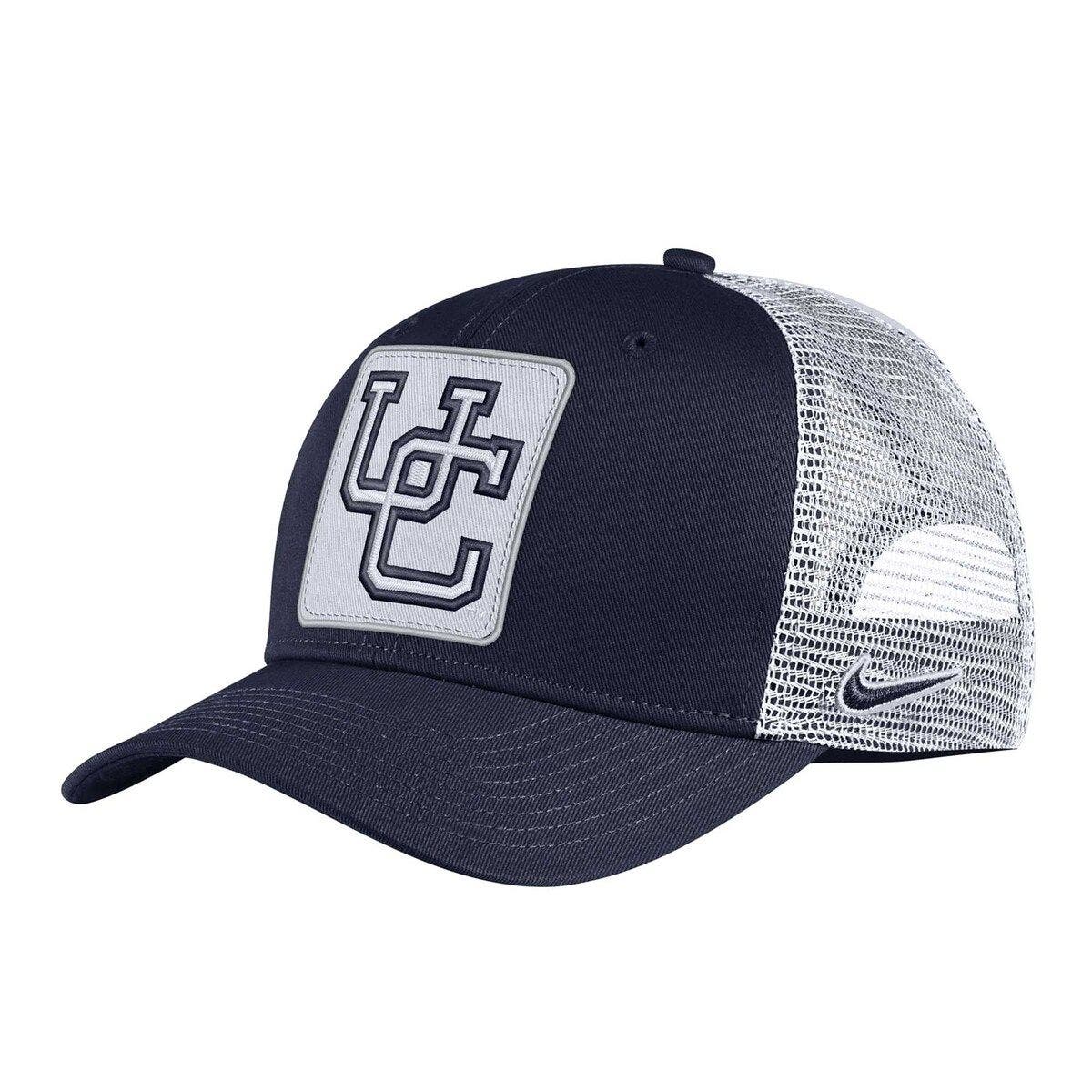Desert Cactus UConn Huskies Baseball Hat - Adjustable Cotton Cap With Embroidered Logo (White) - View #9