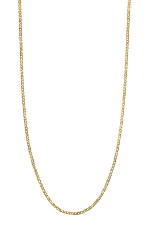 Bony Levy 14K Gold Double Curb Chain Necklace in 14K Yellow Gold at Nordstrom