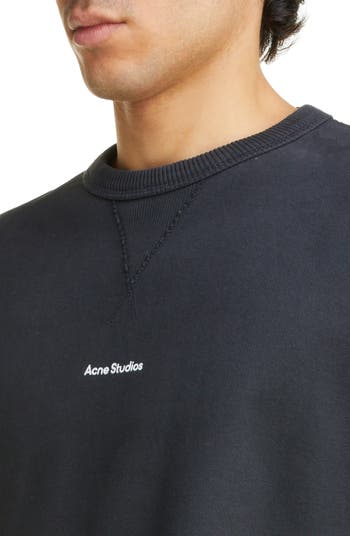 Acne studios best sale embroidered logo sweatshirt