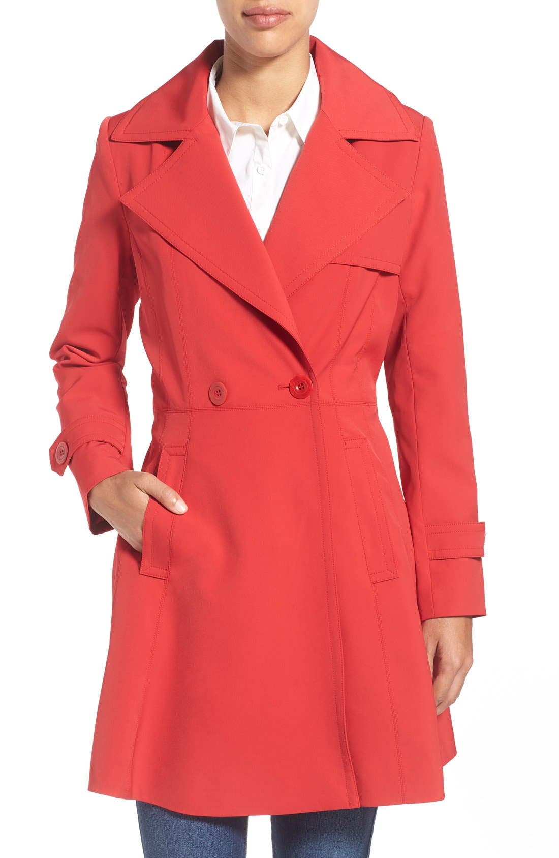 trina turk trench coat